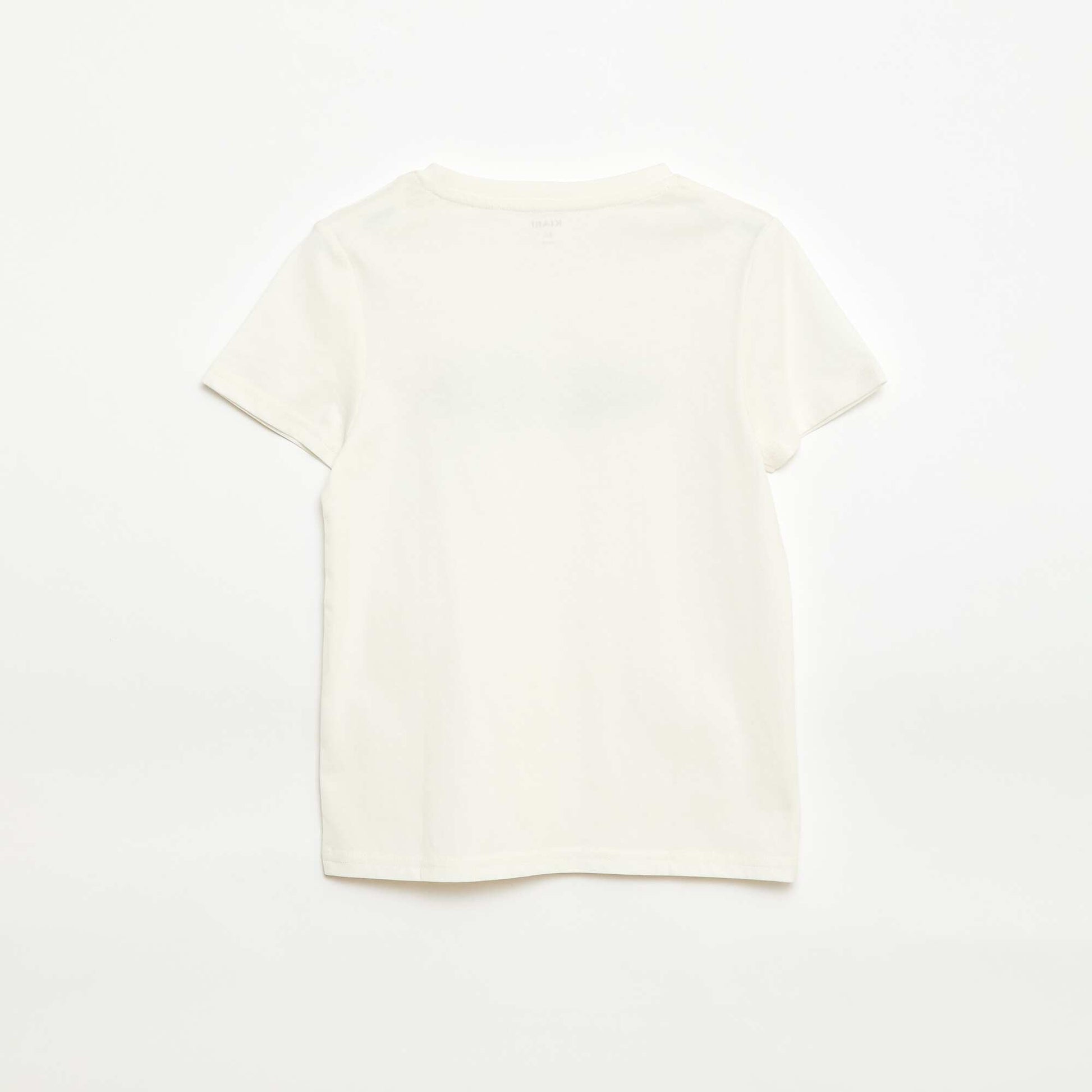 T-shirt imprimé à message BLANC