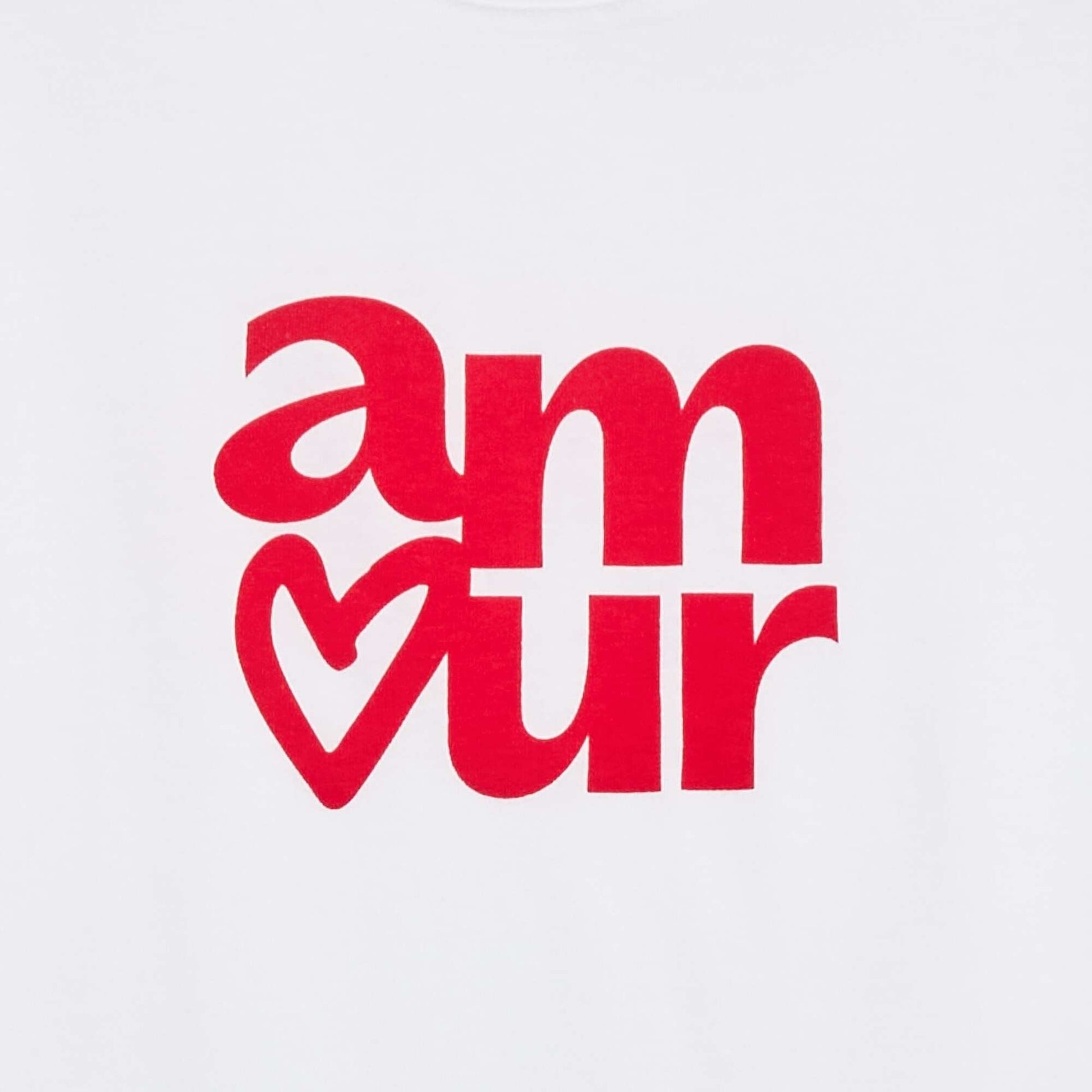 T-shirt imprimé message à manches courtes BLANC