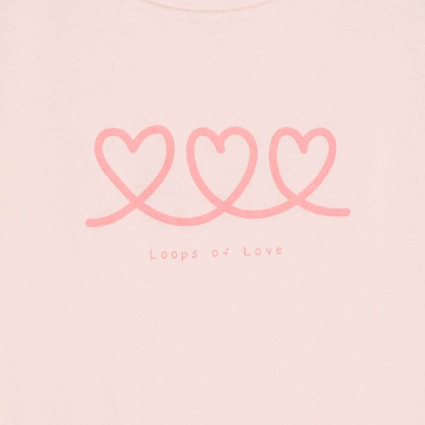 T-shirt imprimé message à manches courtes ROSE