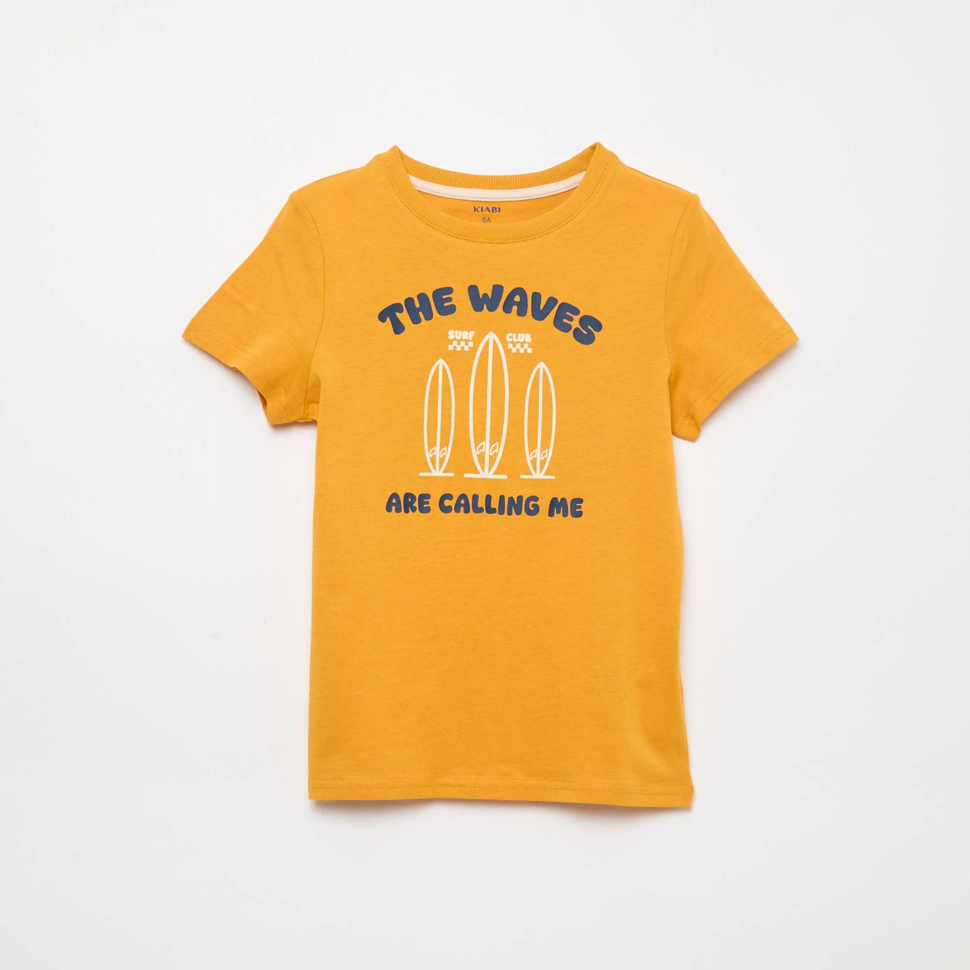 T-shirt imprimé surf JAUNE