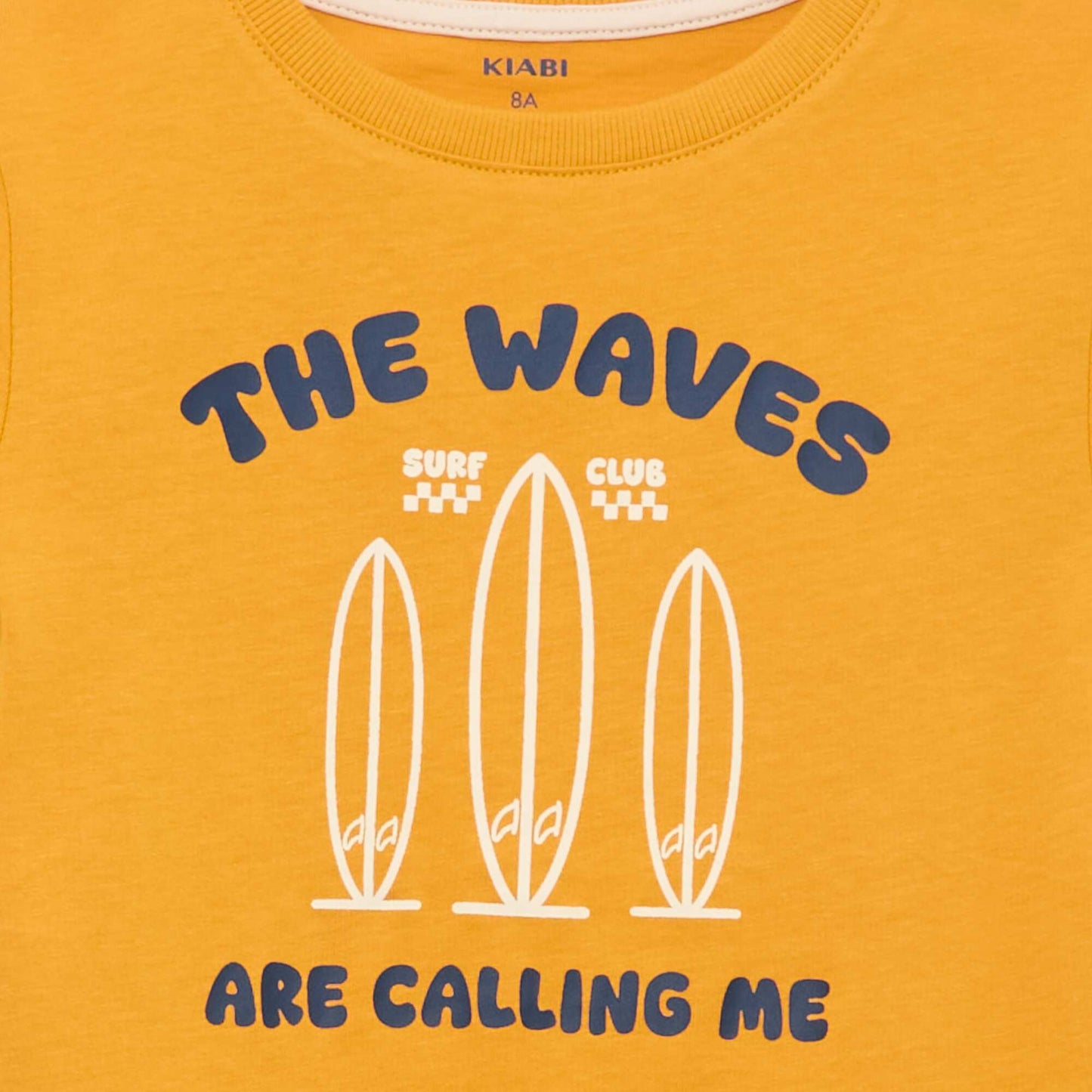 T-shirt imprimé surf JAUNE