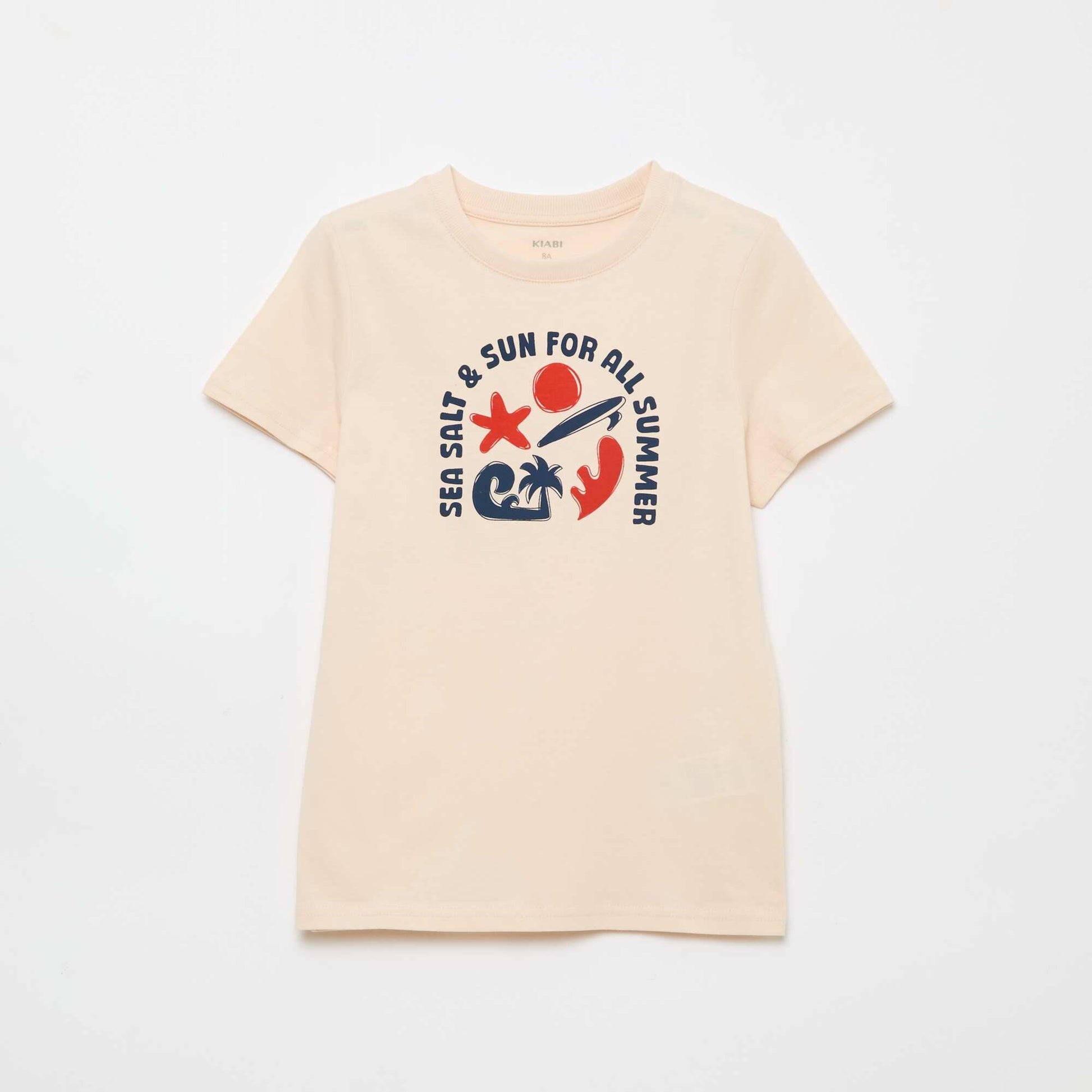 T-shirt imprimé surf BLANC