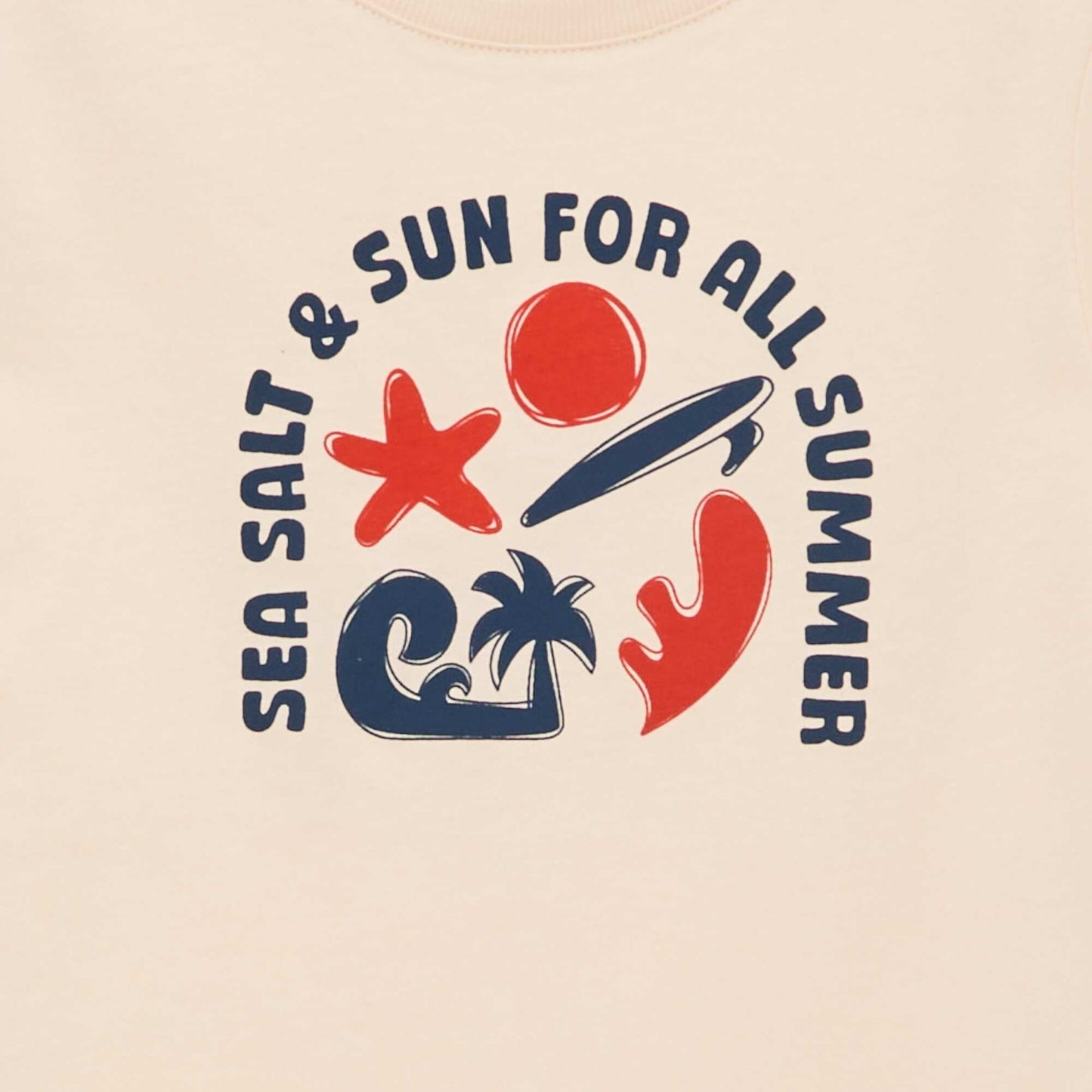 T-shirt imprimé surf BLANC
