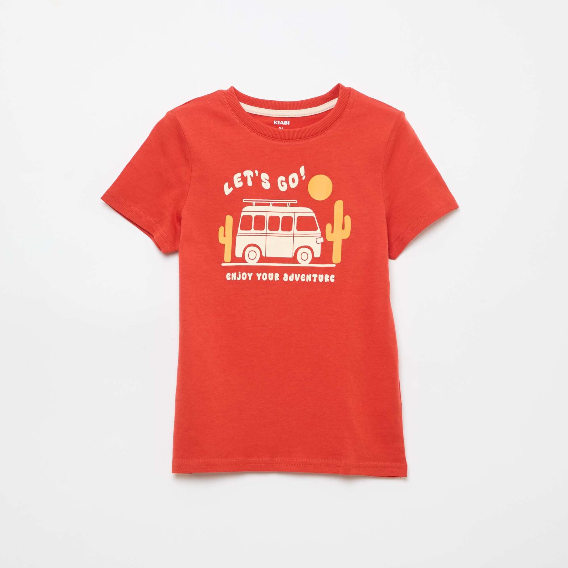T-shirt imprimé surf ORANGE