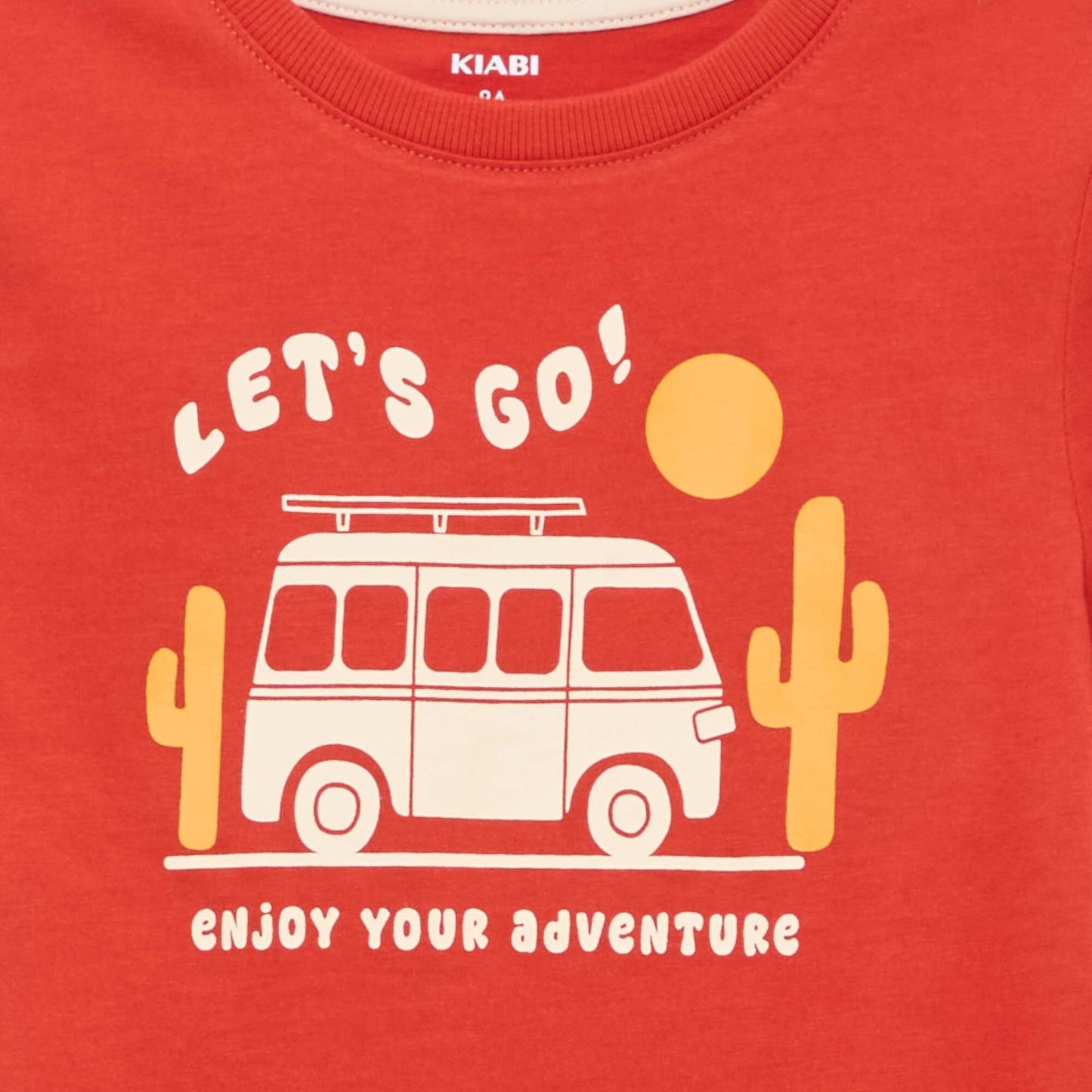 T-shirt imprimé surf ORANGE