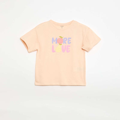 T-shirt imprimé fantaisie ORANGE
