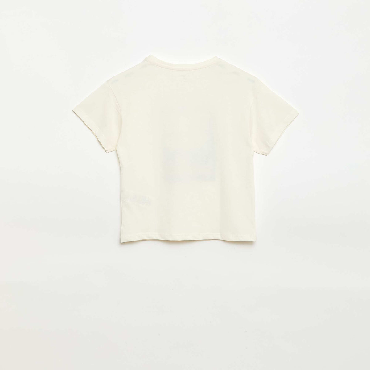 T-shirt imprimé fantaisie BLANC