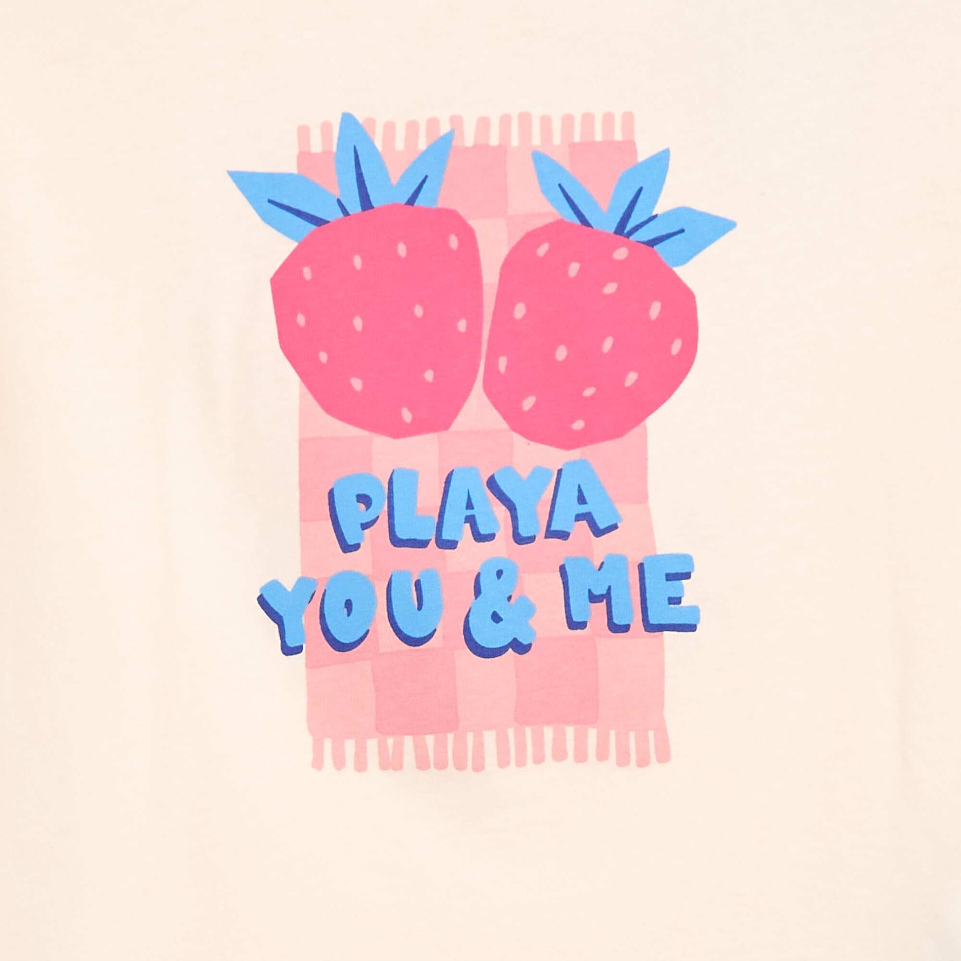 T-shirt imprimé fantaisie ROSE