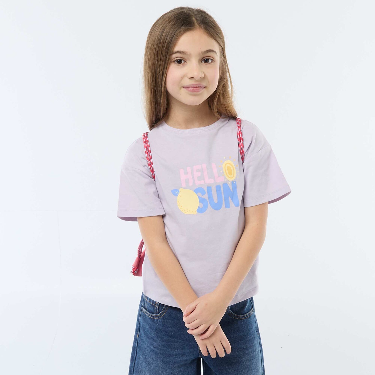 T-shirt imprimé fantaisie VIOLET