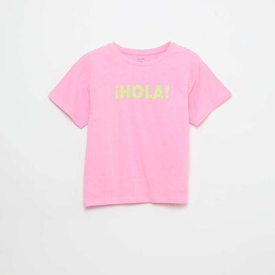T-shirt imprimé fantaisie ROSE