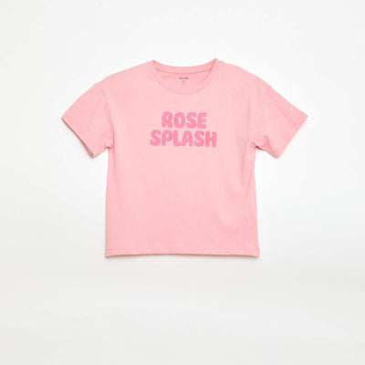 T-shirt imprimé fantaisie ROSE