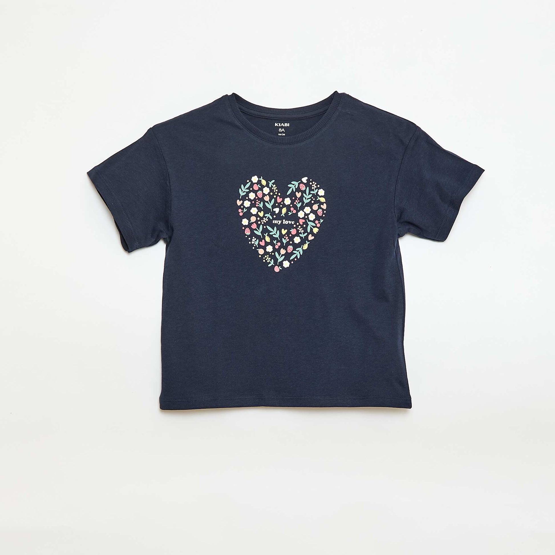 T-shirt imprimé fantaisie BLEU