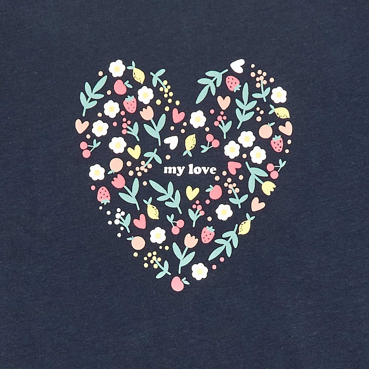 T-shirt imprimé fantaisie BLEU
