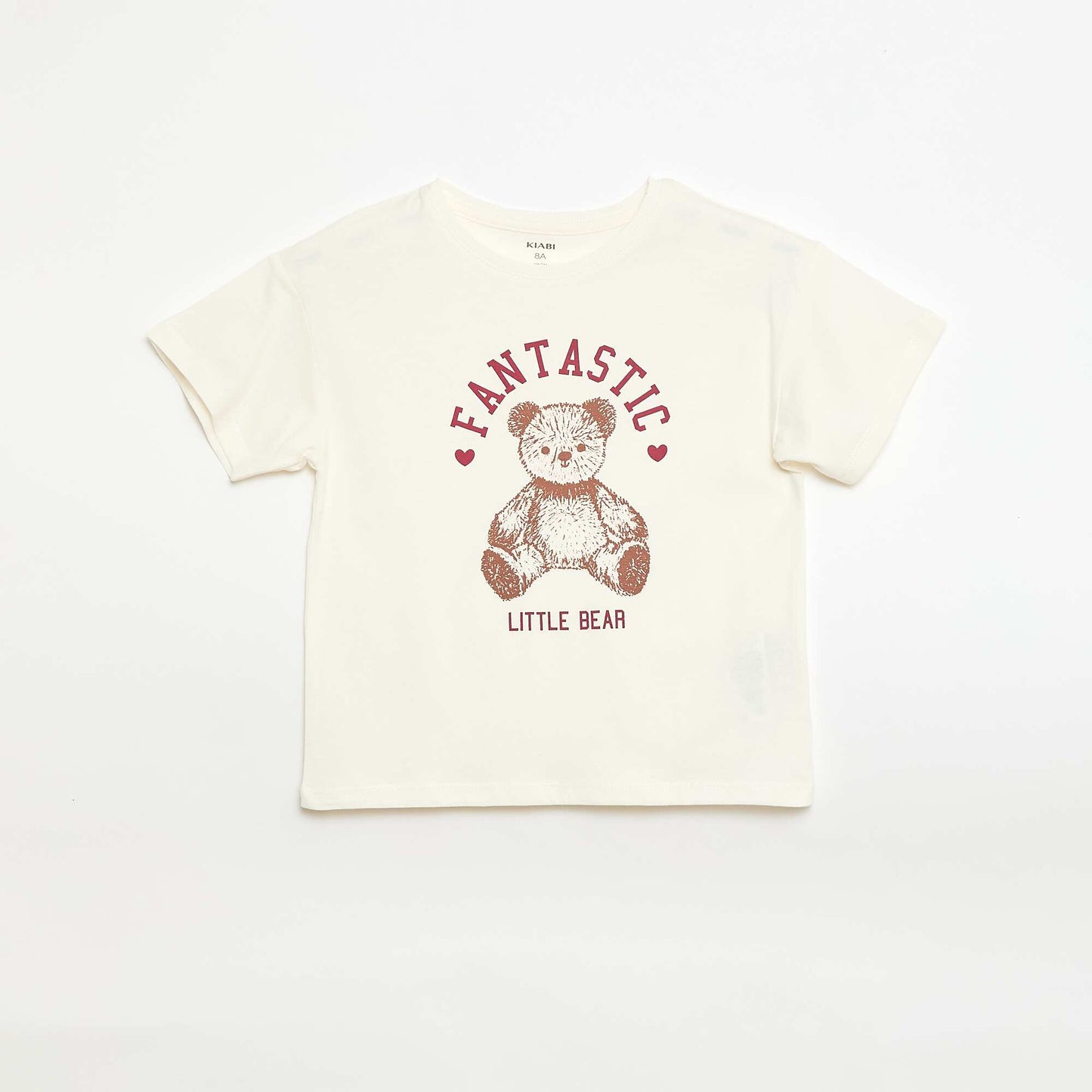 T-shirt imprimé fantaisie BLANC
