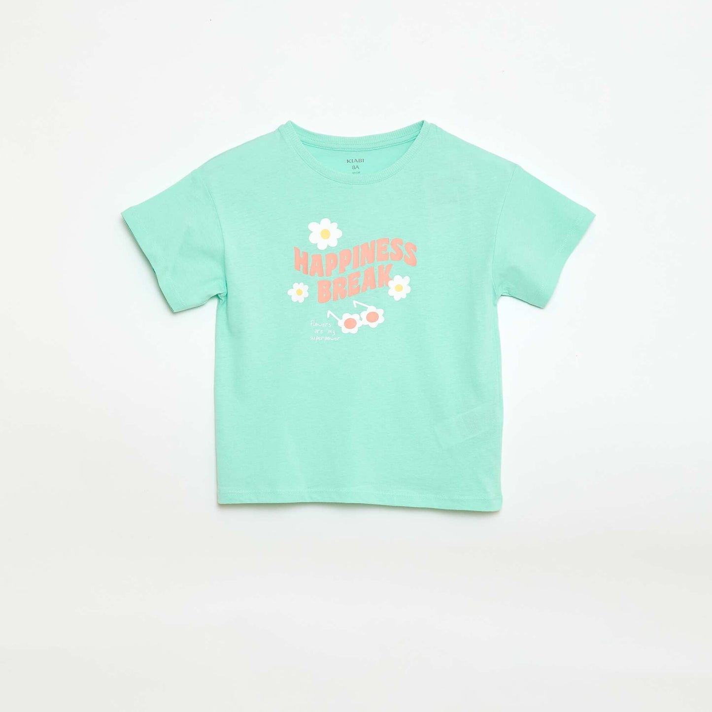 T-shirt imprimé fantaisie VERT