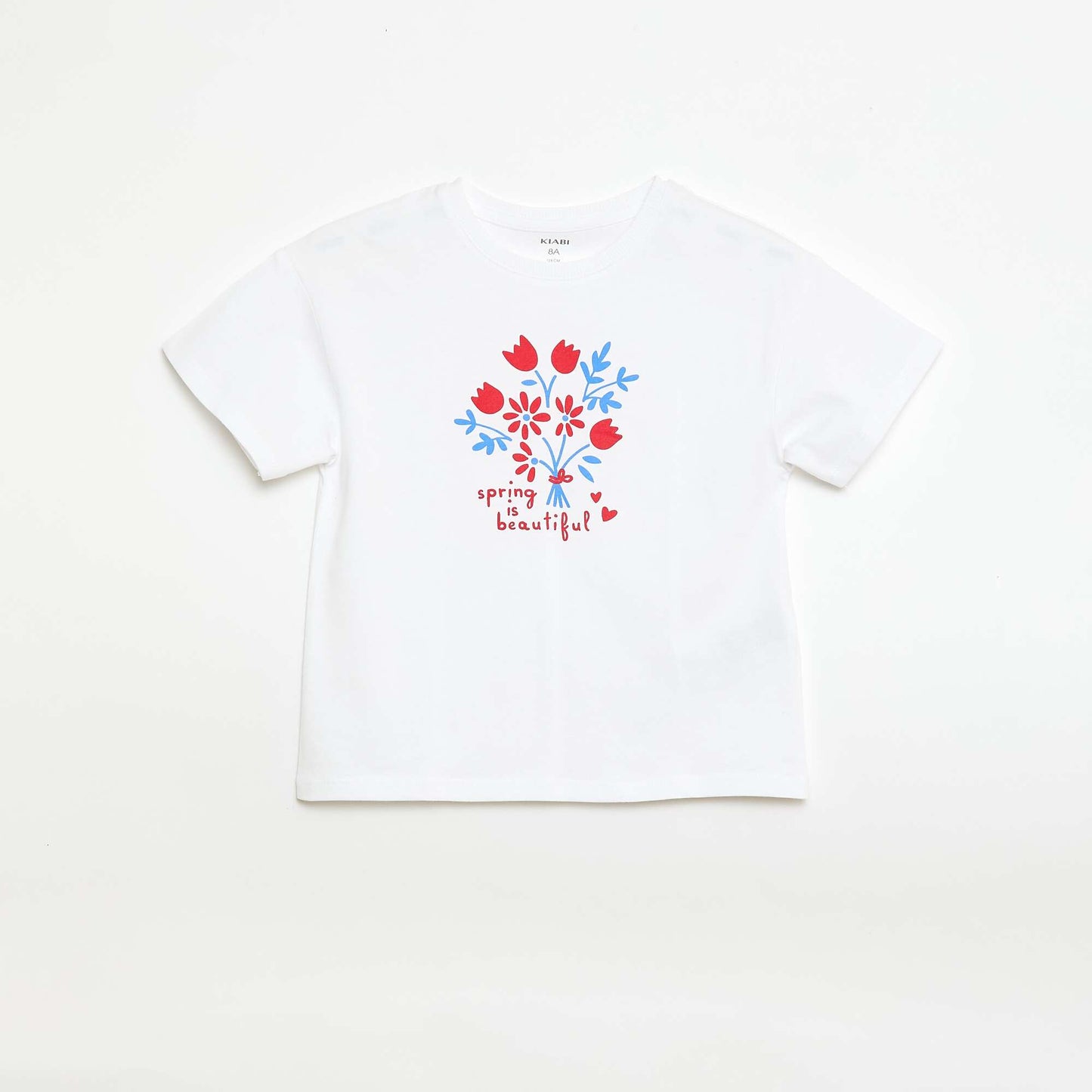 T-shirt imprimé fantaisie BLANC