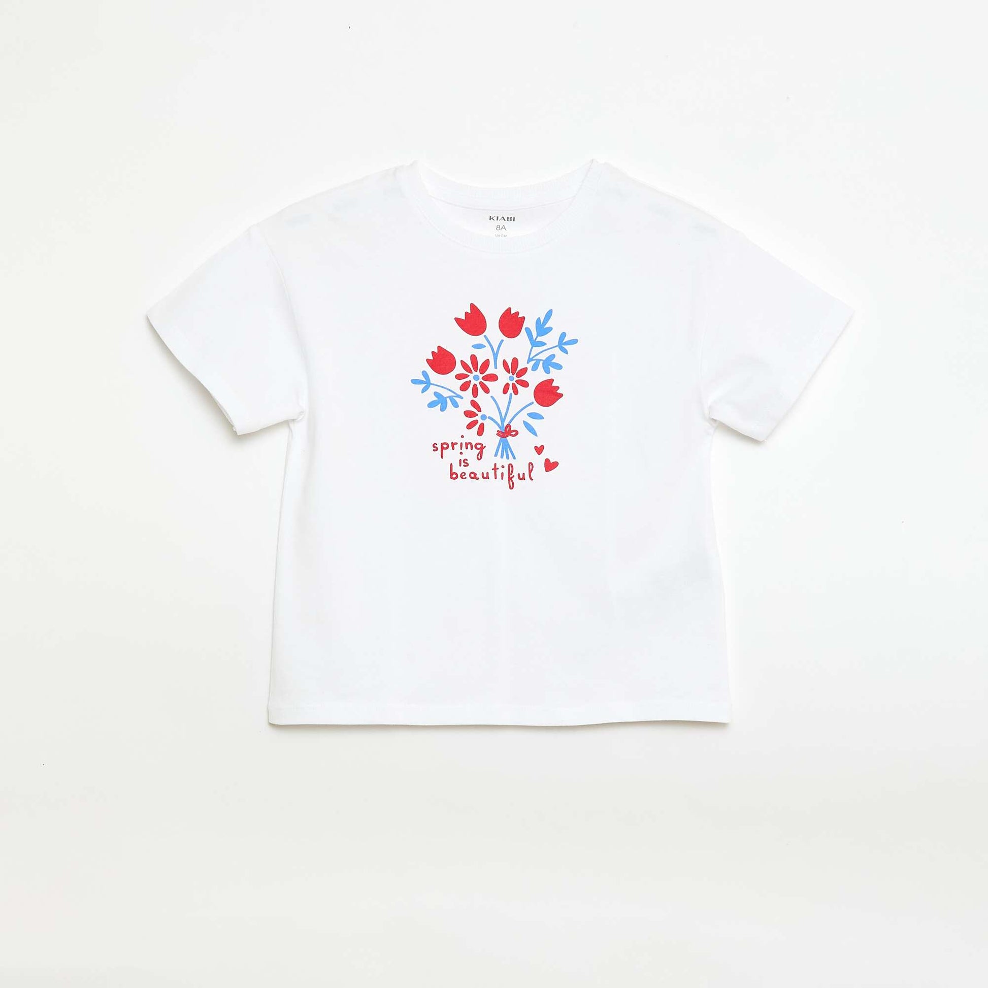 T-shirt imprimé fantaisie BLANC