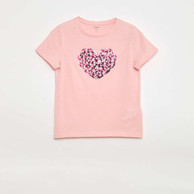 T-shirt à manches courtes avec animation ROSE