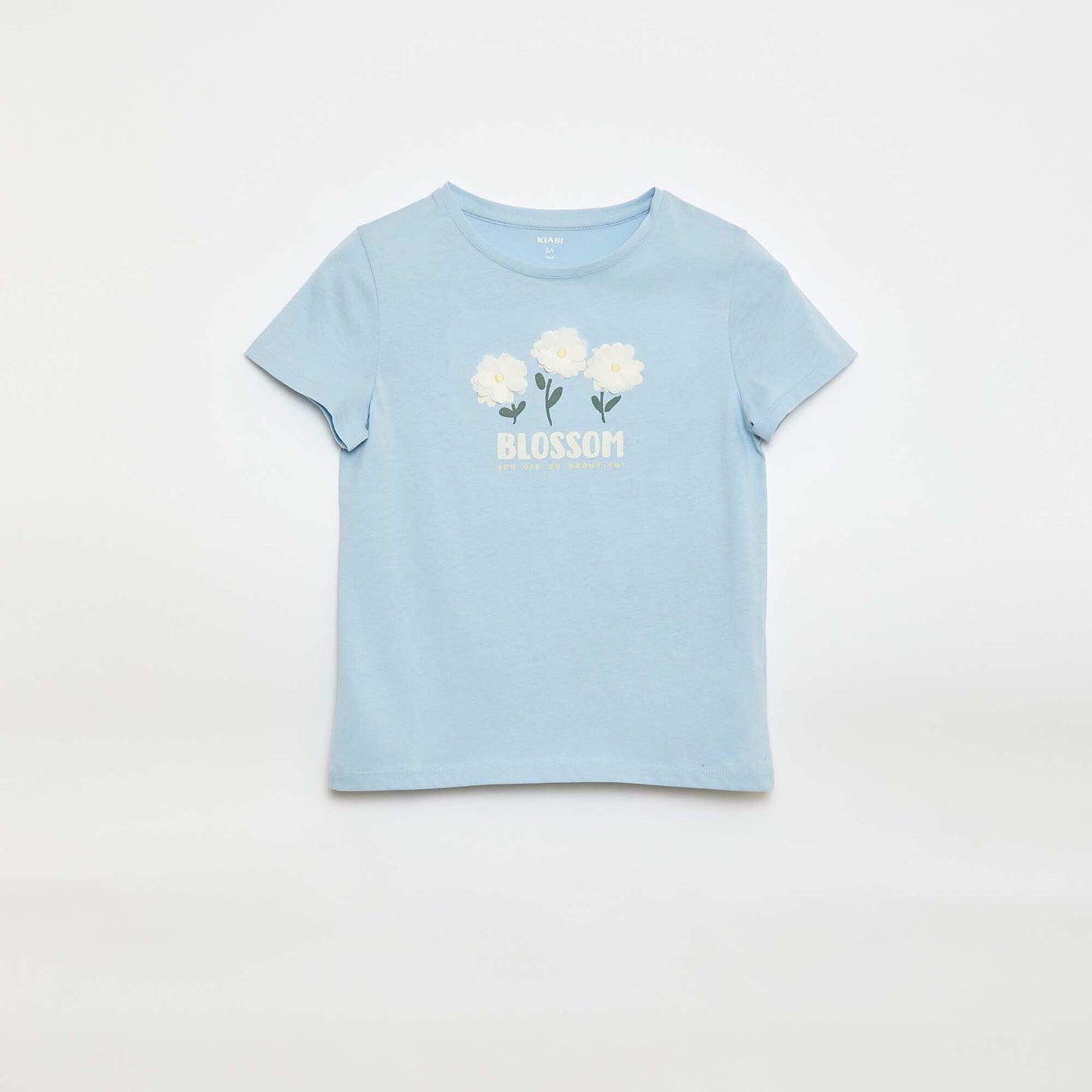 T-shirt à manches courtes avec animation BLEU