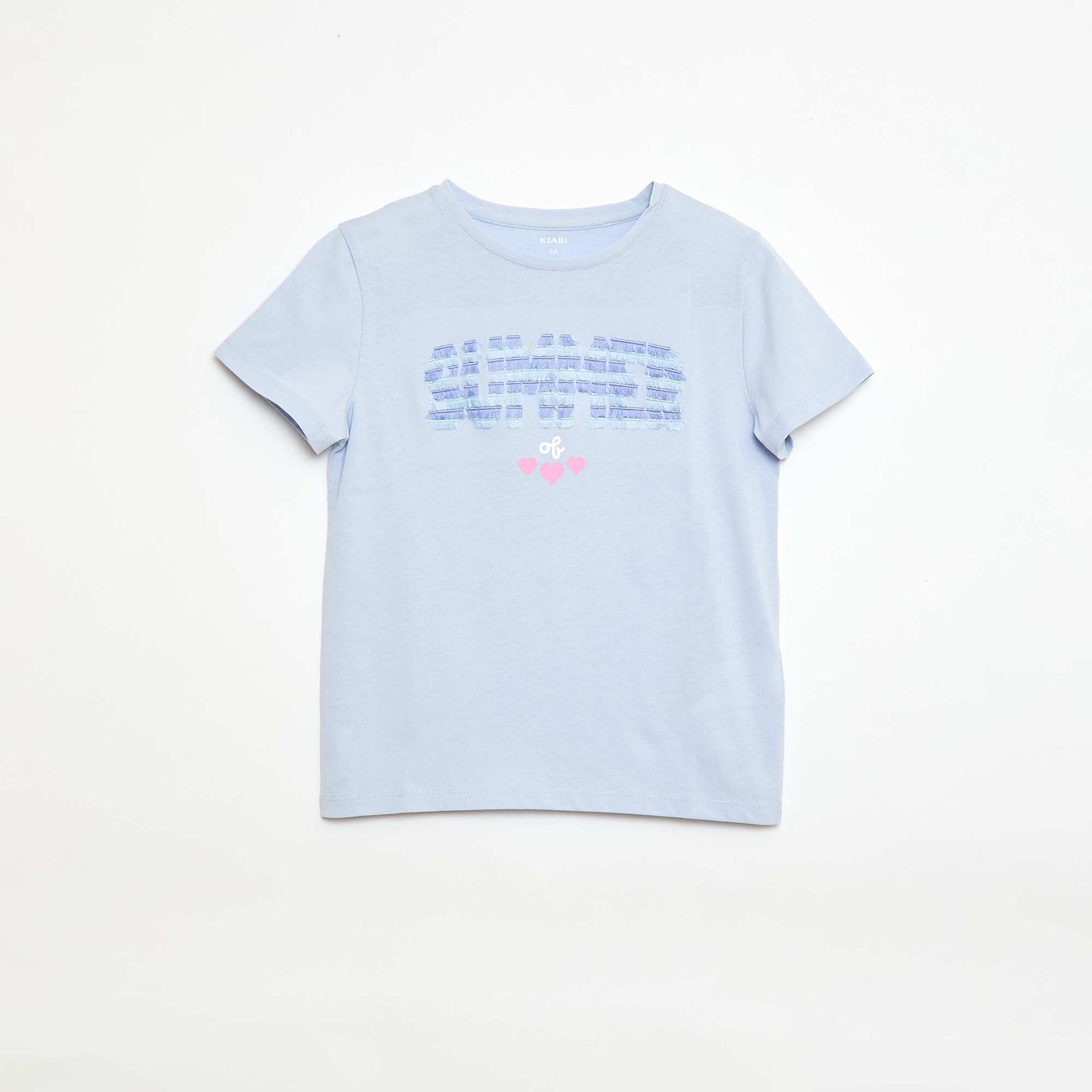 T-shirt à manches courtes avec animation BLEU