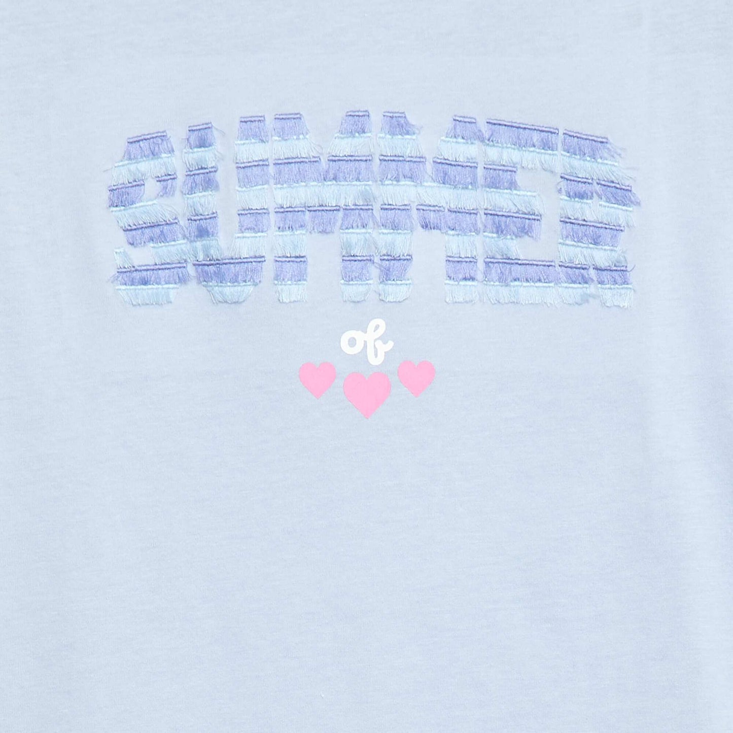 T-shirt à manches courtes avec animation BLEU