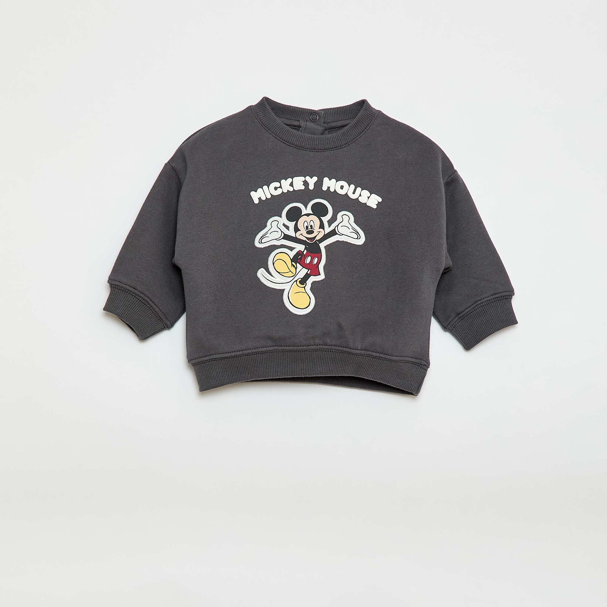 Sweat en molleton imprimé 'Mickey' NOIR