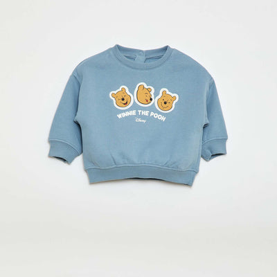 Sweat en molleton imprimé 'Winnie' BLEU