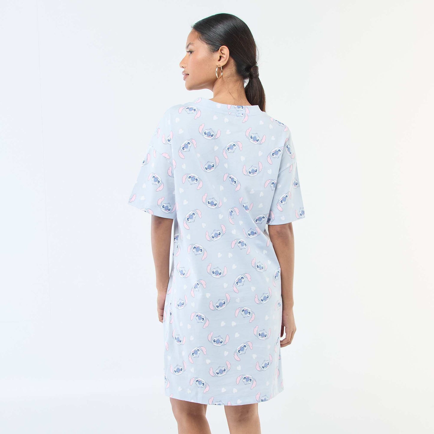 Chemise de nuit tee-shirt 'Stitch' BLEU