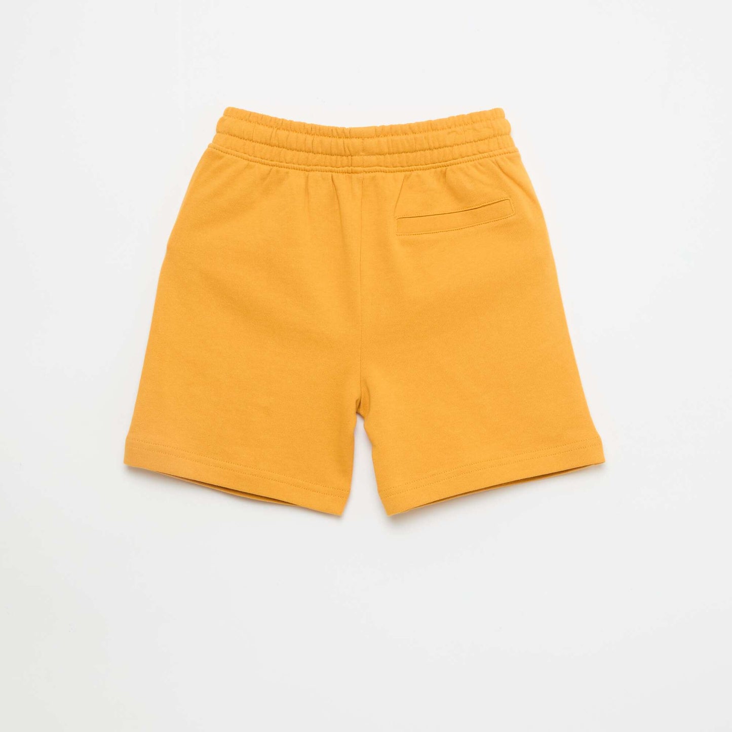 Bermuda en french terry uni JAUNE