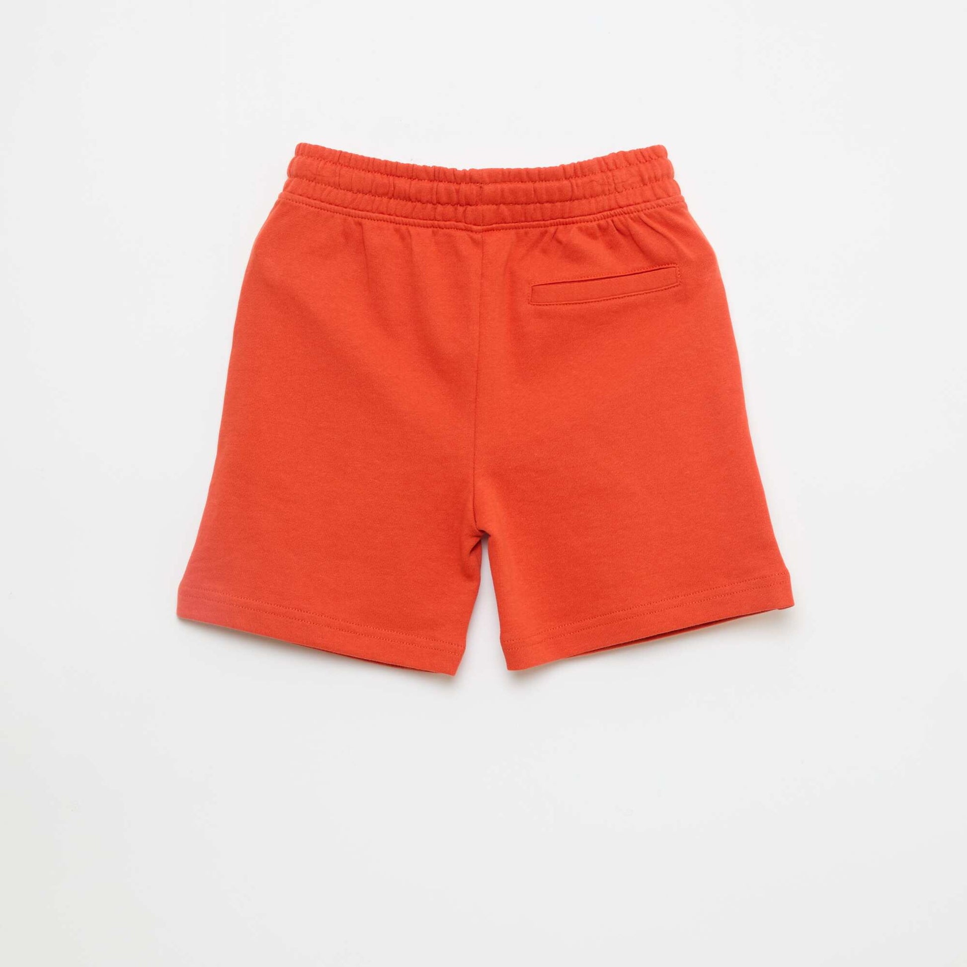 Bermuda en french terry uni ORANGE