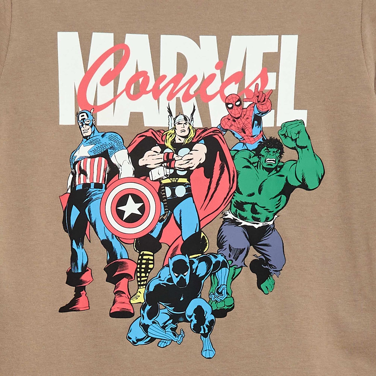 Ensemble pyjama long 'Avengers' 'Marvel' - 2 pièces BEIGE