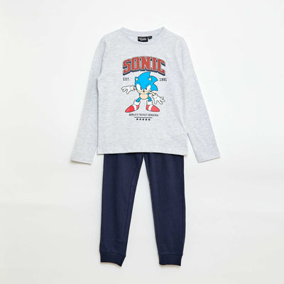Ensemble pyjama long 'Sonic' - 2 pièces BLEU