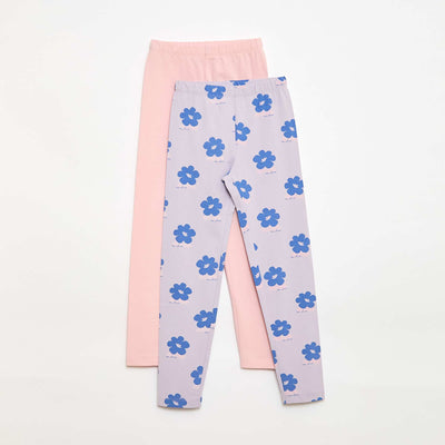 Lot de 2 Leggings longs VIOLET