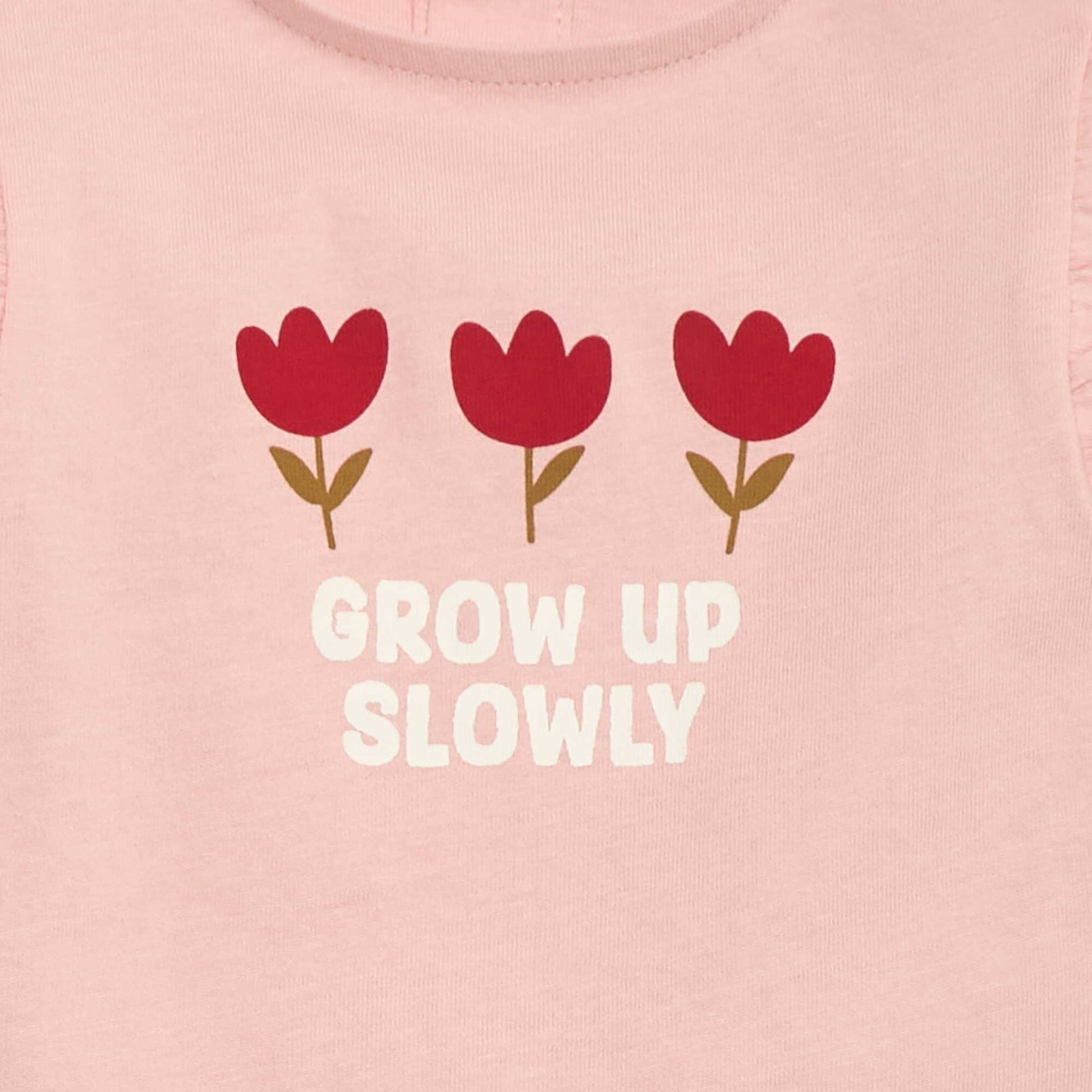 Tee-shirt imprimé à message ROSE