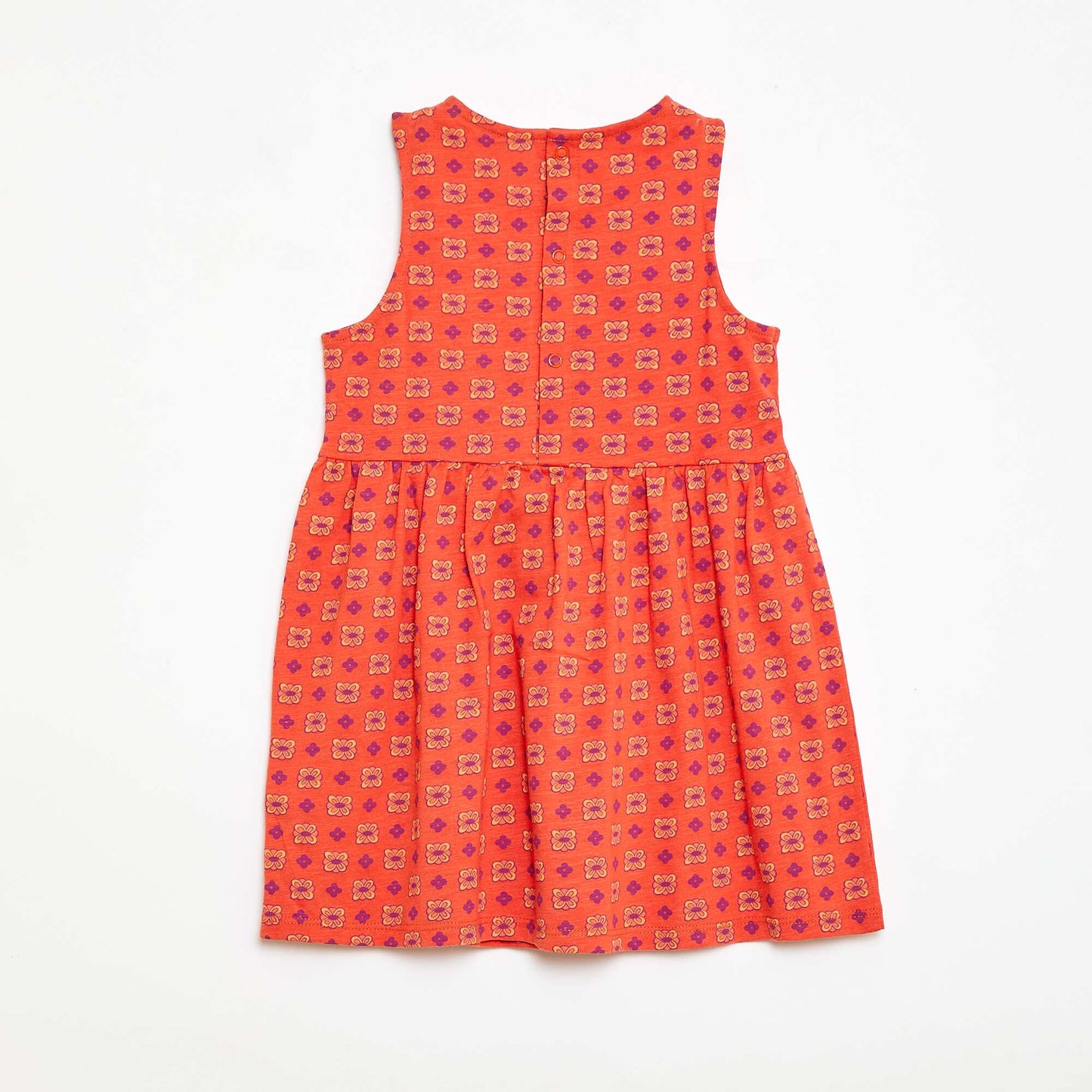 Robe sans manches à motif ORANGE