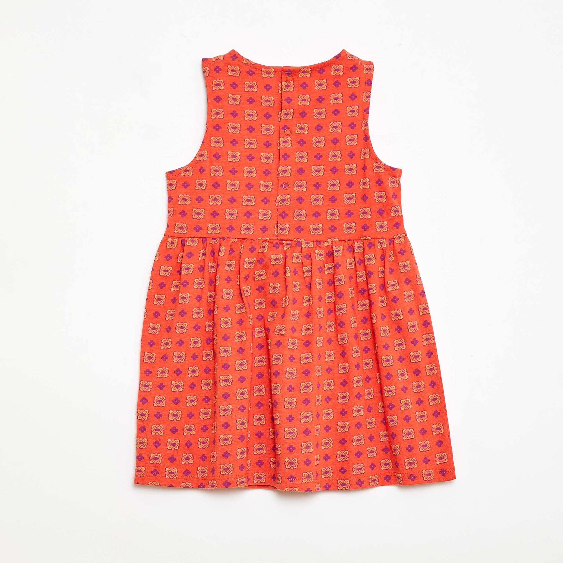 Robe sans manches à motif ORANGE