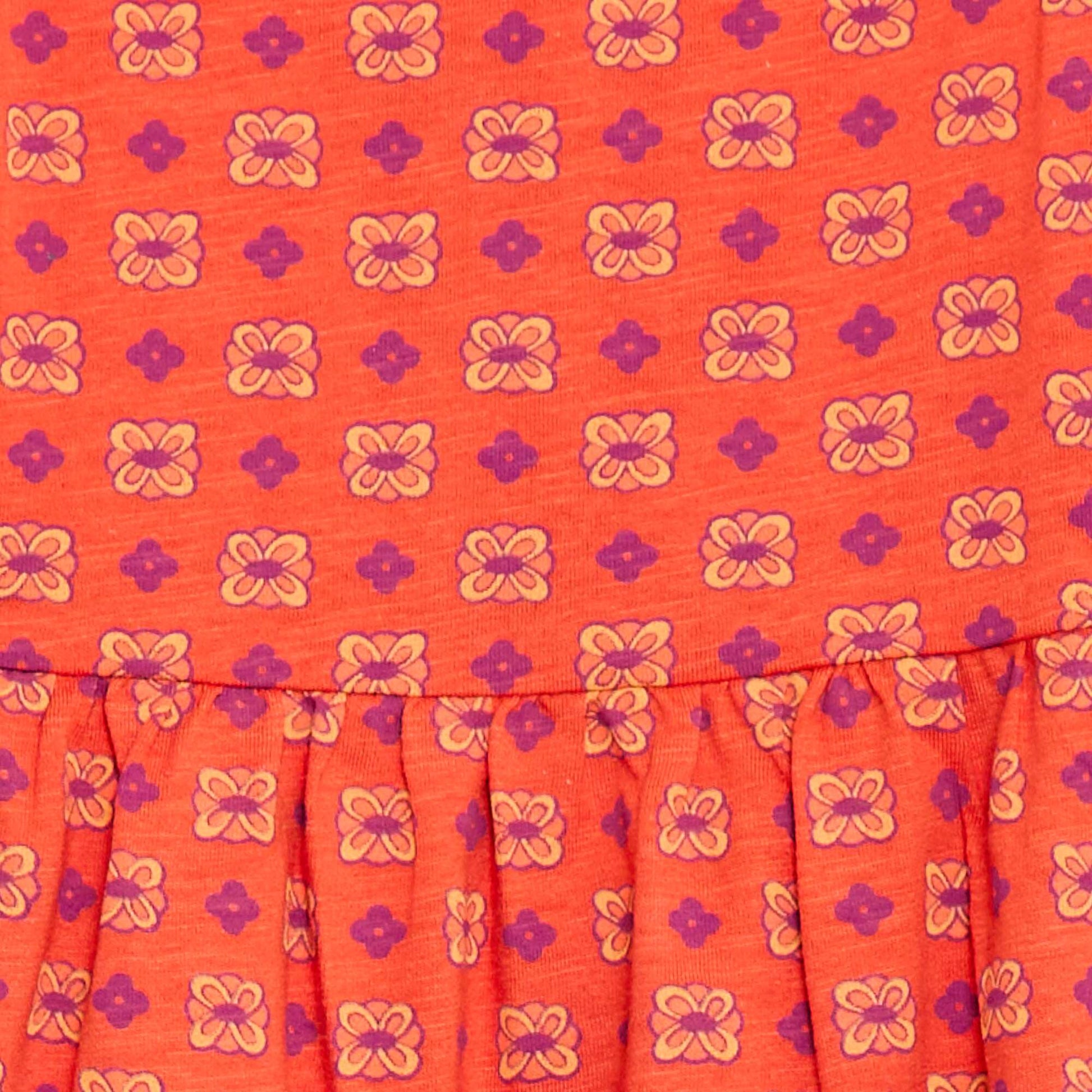 Robe sans manches à motif ORANGE