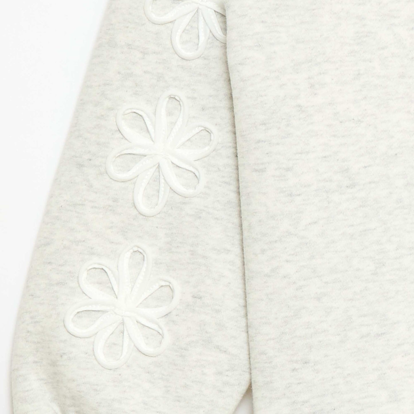 Sweat à col rond avec motif en cordelette GRIS