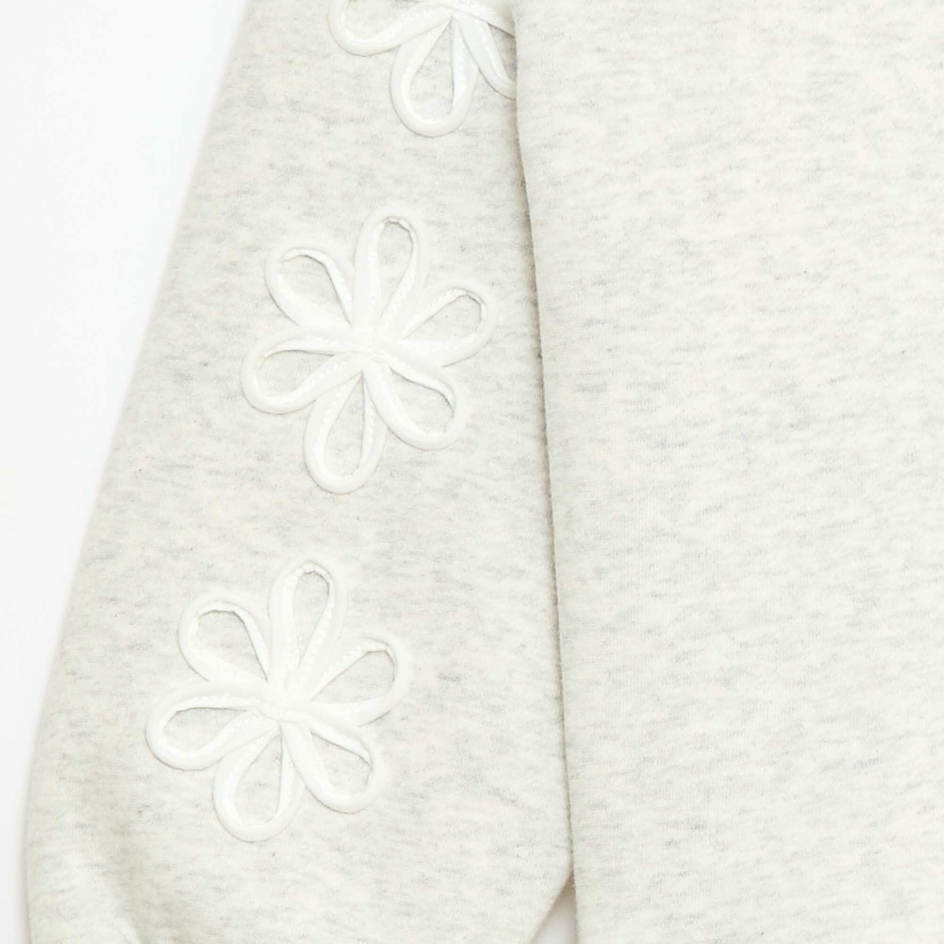 Sweat à col rond avec motif en cordelette GRIS