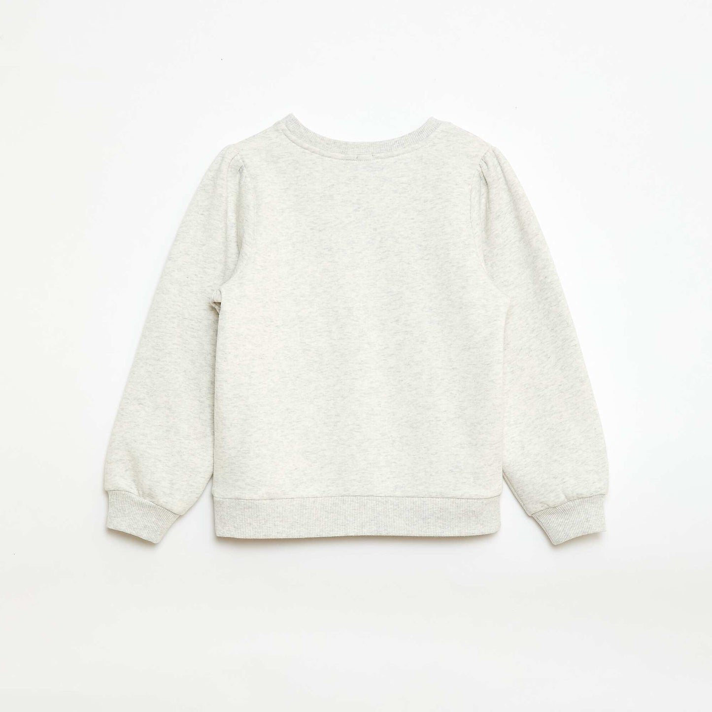 Sweat à col rond avec motif en cordelette GRIS