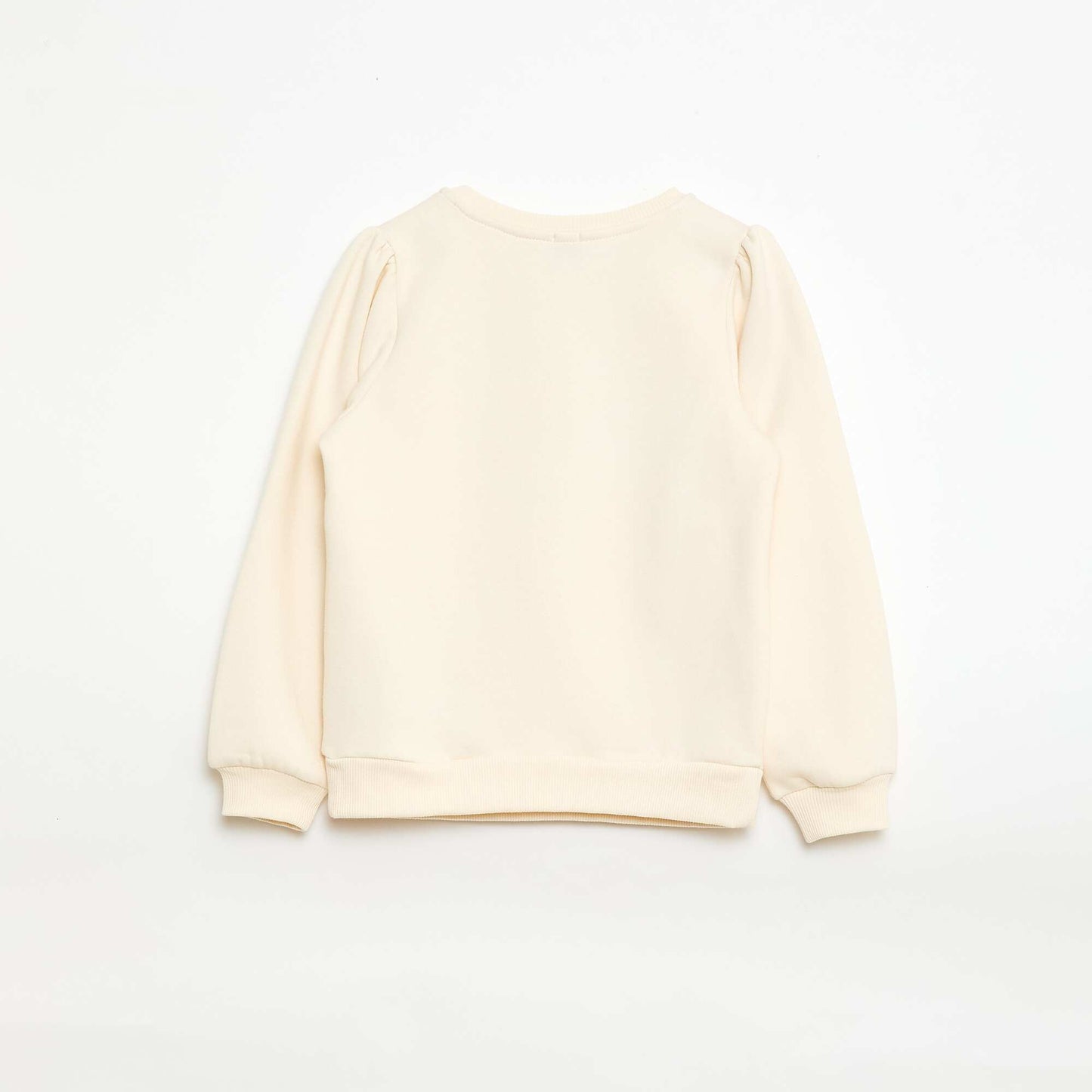 Sweat à col rond avec motif en cordelette BEIGE