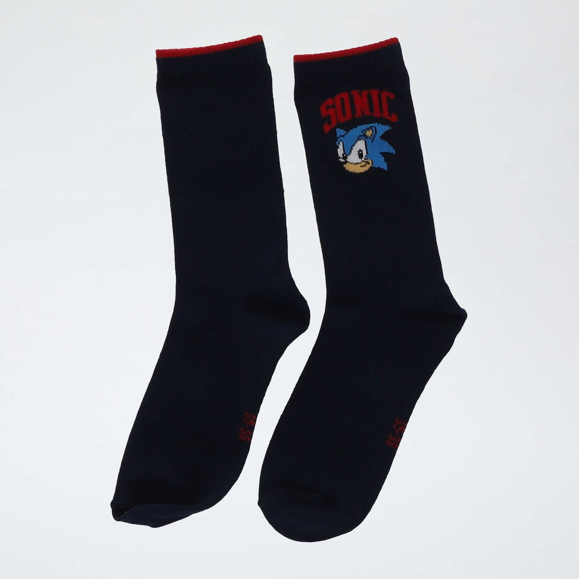 Lot de 3 chaussettes mi-hautes 'Sonic' BLEU