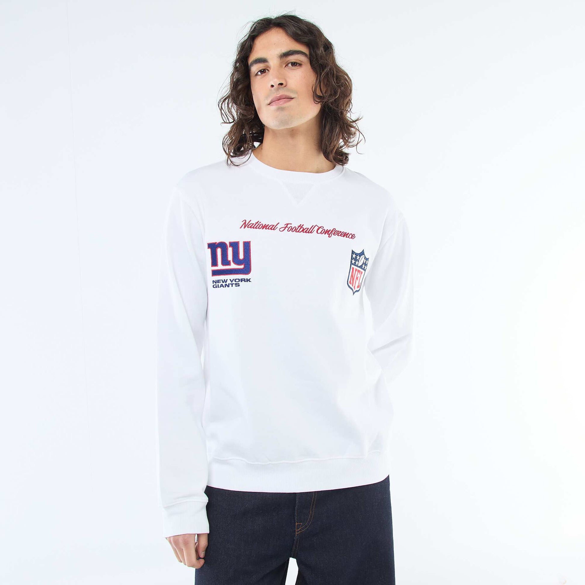 Sweat molleton brodé 'NFL' BLANC