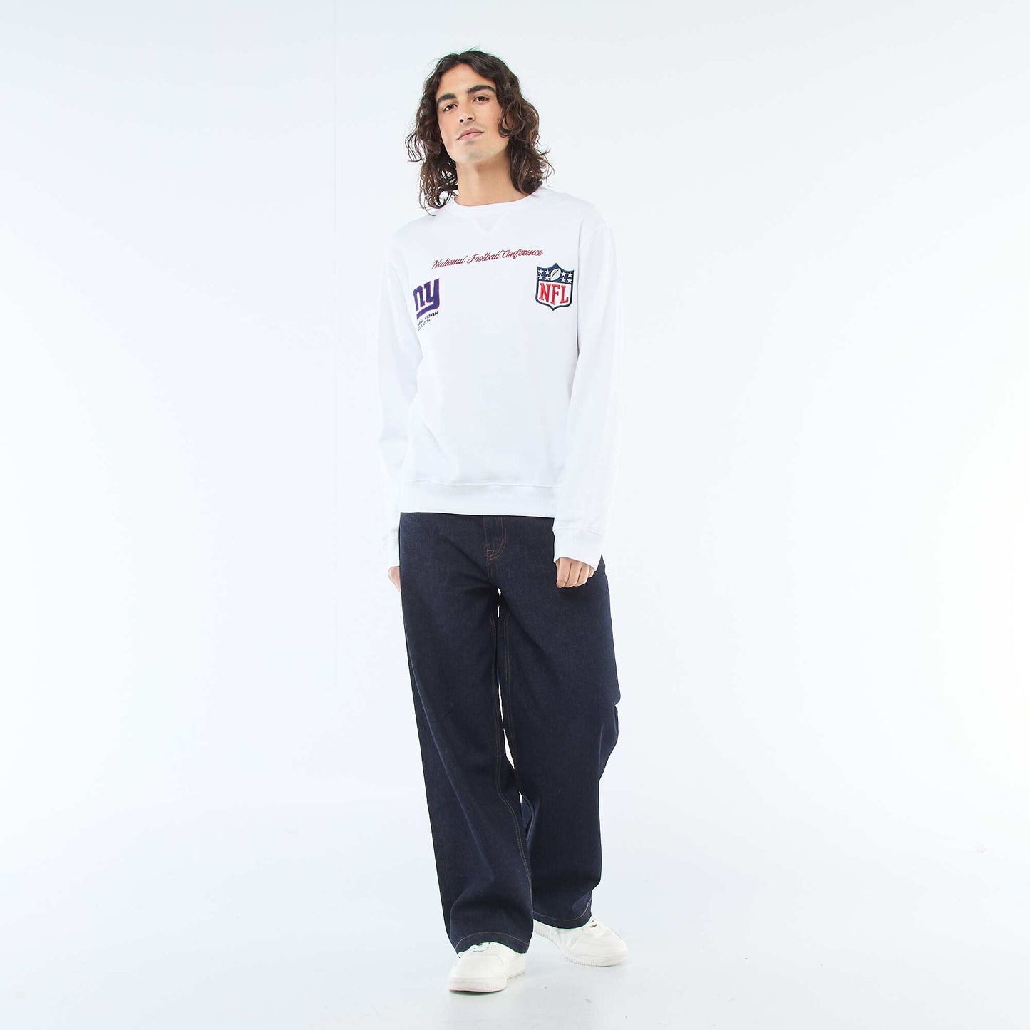 Sweat molleton brodé 'NFL' BLANC