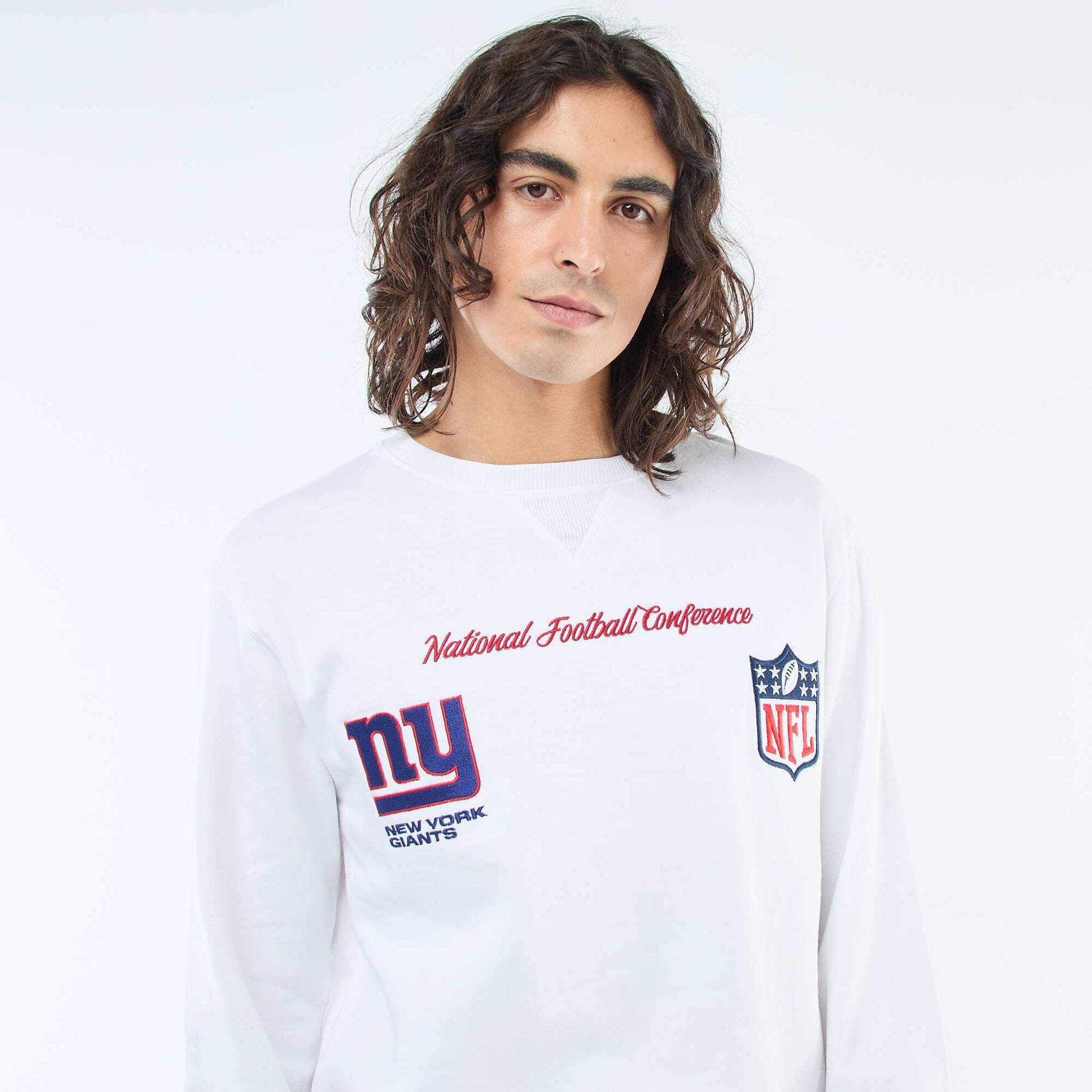 Sweat molleton brodé 'NFL' BLANC