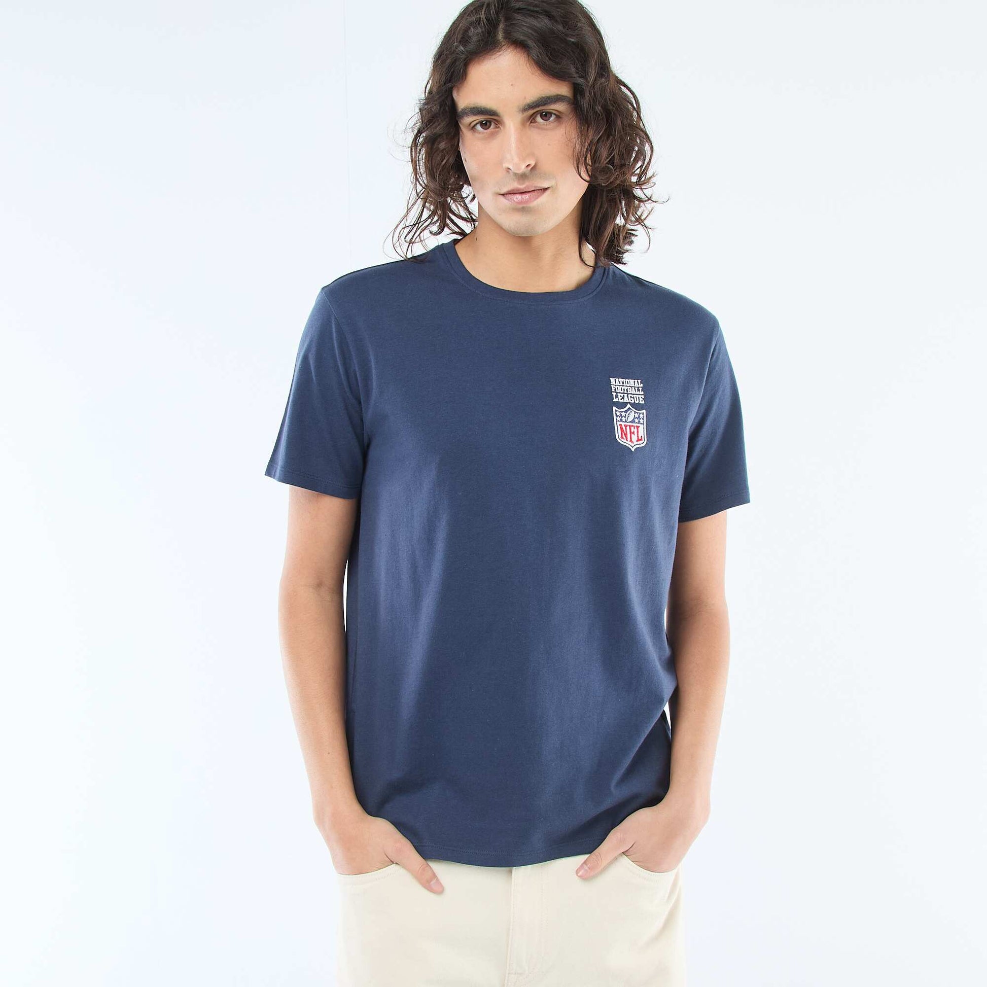 Tee-shirt brodé 'NFL' BLEU