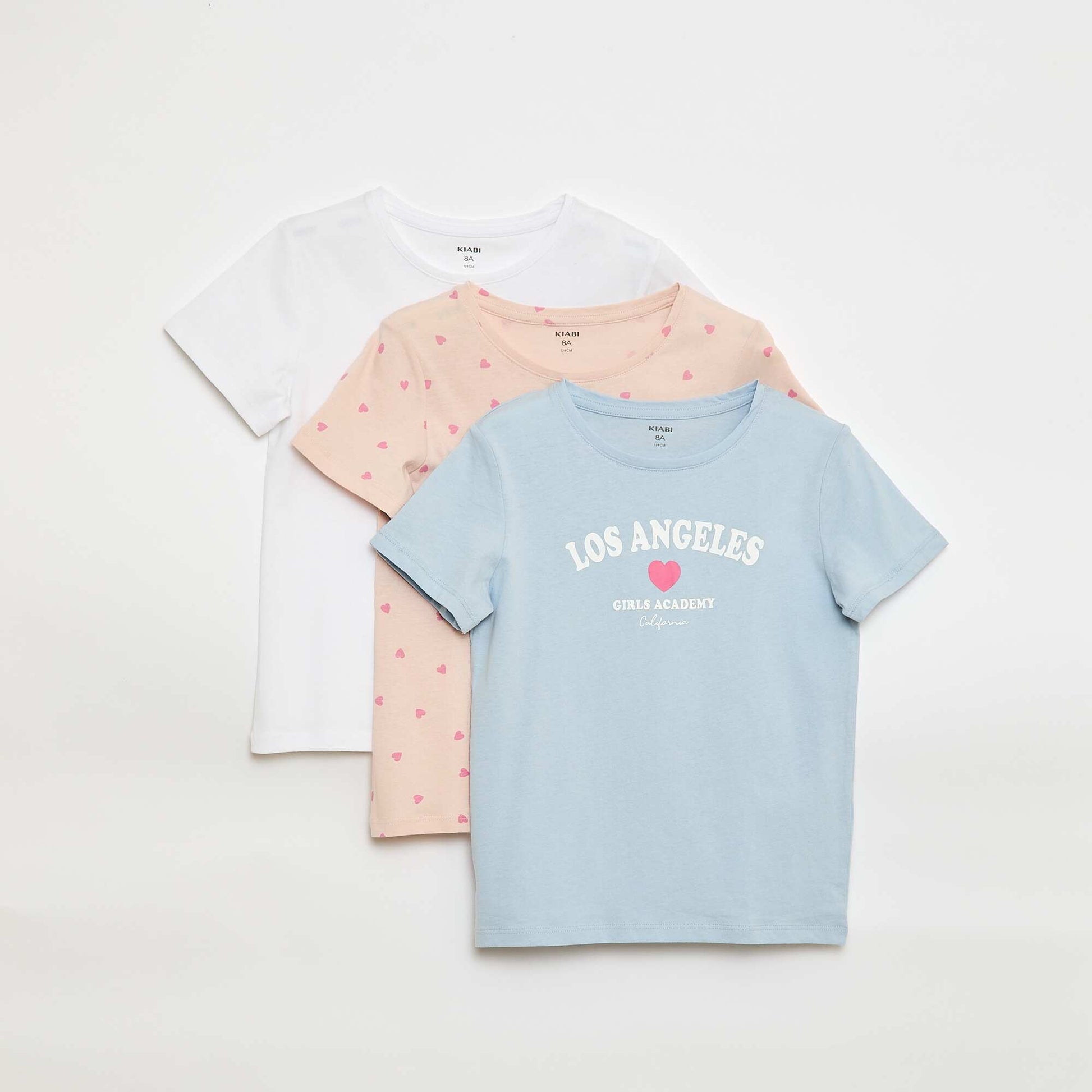 Lot de 3 t-shirts à manches courtes BLEU