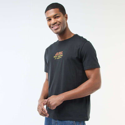 Tee-shirt imprimé 'AC/DC' NOIR