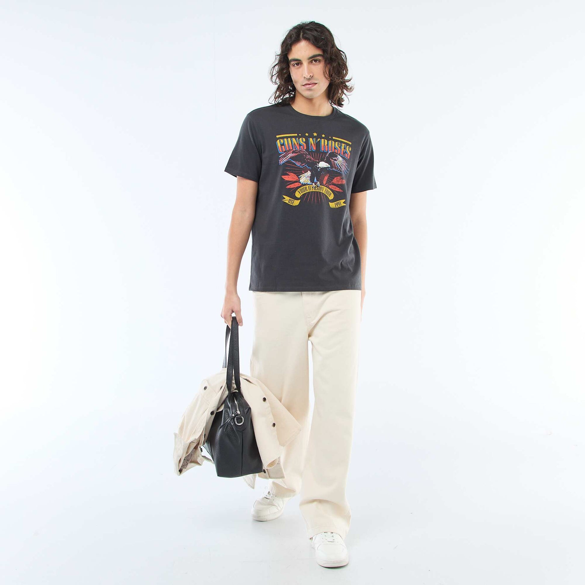 Tee-shirt imprimé 'Guns N' Roses' NOIR