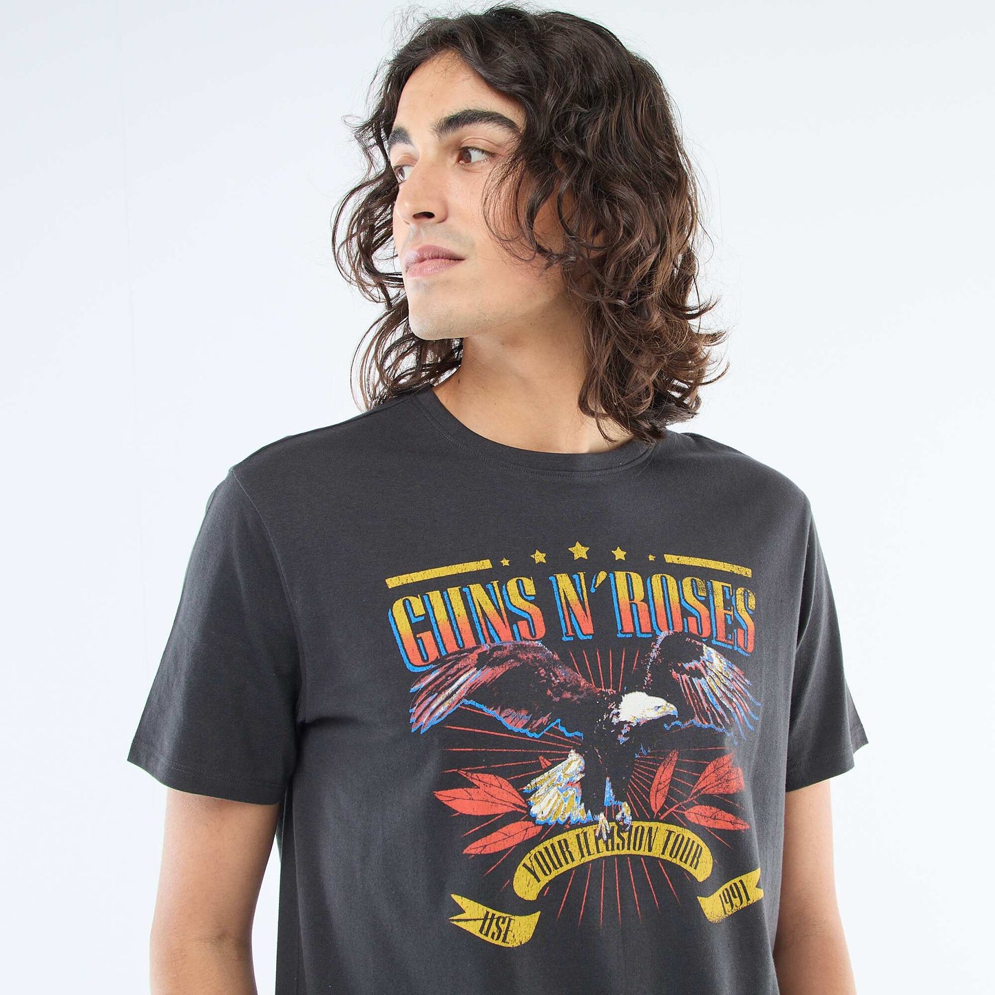 Tee-shirt imprimé 'Guns N' Roses' NOIR